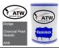 Preview: Dodge, Charcoal Pearl Metallic, AA9: 500ml Lackdose, von ATW Autoteile West.